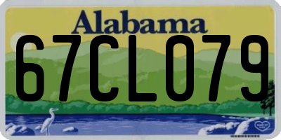 AL license plate 67CL079