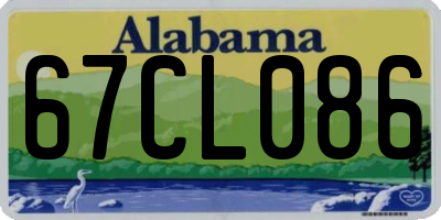 AL license plate 67CL086