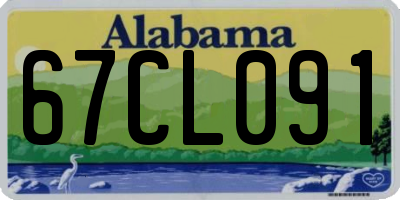 AL license plate 67CL091