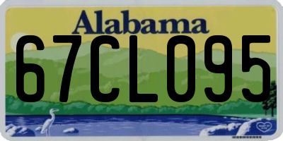 AL license plate 67CL095