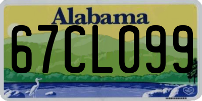 AL license plate 67CL099