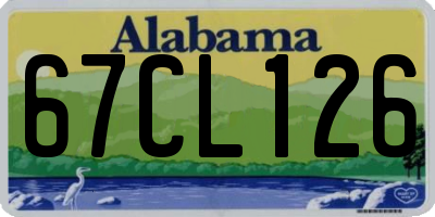 AL license plate 67CL126