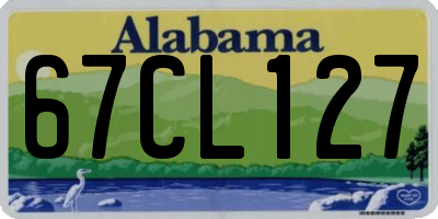 AL license plate 67CL127