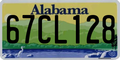 AL license plate 67CL128