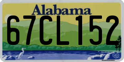 AL license plate 67CL152