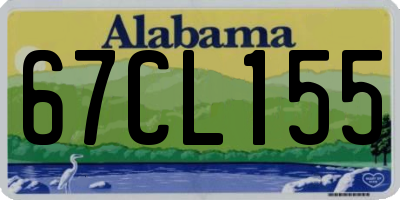 AL license plate 67CL155