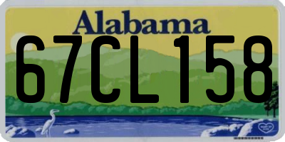 AL license plate 67CL158