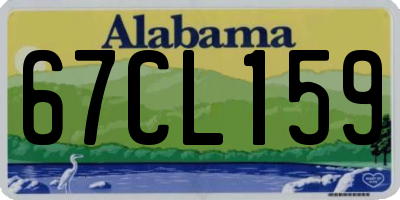 AL license plate 67CL159