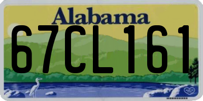 AL license plate 67CL161