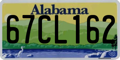 AL license plate 67CL162