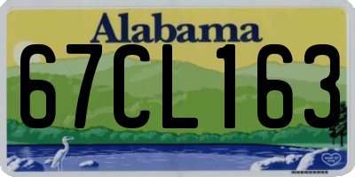 AL license plate 67CL163