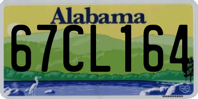 AL license plate 67CL164