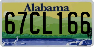 AL license plate 67CL166