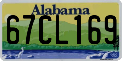 AL license plate 67CL169