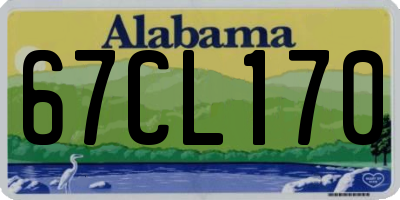 AL license plate 67CL170