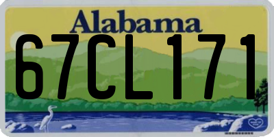 AL license plate 67CL171