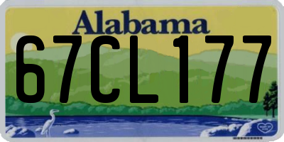 AL license plate 67CL177