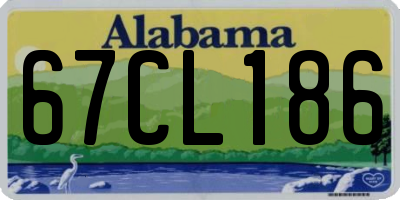 AL license plate 67CL186