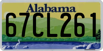 AL license plate 67CL261