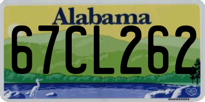 AL license plate 67CL262