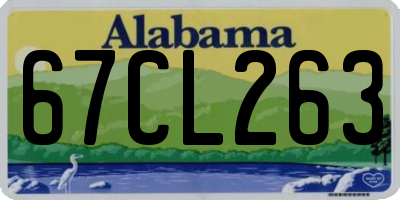 AL license plate 67CL263