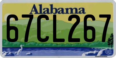 AL license plate 67CL267