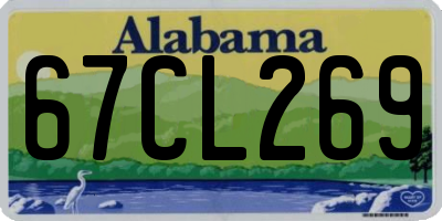 AL license plate 67CL269