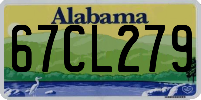 AL license plate 67CL279