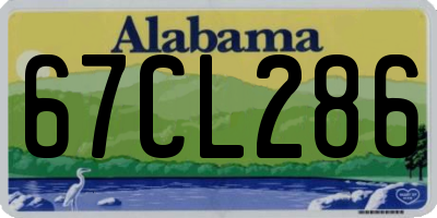 AL license plate 67CL286