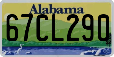 AL license plate 67CL290