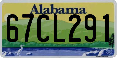 AL license plate 67CL291