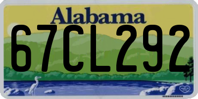 AL license plate 67CL292