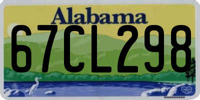 AL license plate 67CL298