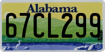 AL license plate 67CL299
