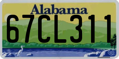 AL license plate 67CL311