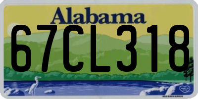 AL license plate 67CL318