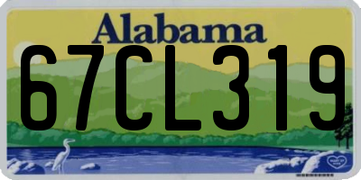 AL license plate 67CL319