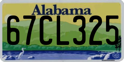 AL license plate 67CL325