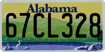 AL license plate 67CL328
