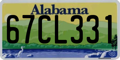 AL license plate 67CL331
