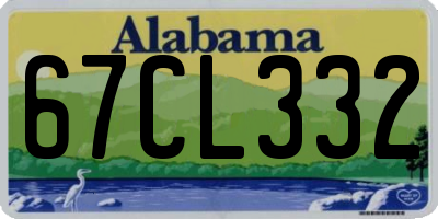 AL license plate 67CL332