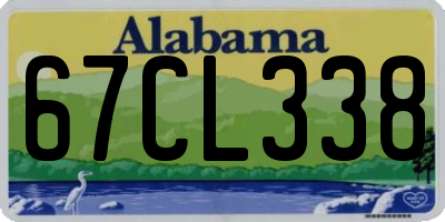 AL license plate 67CL338