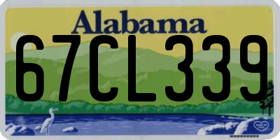 AL license plate 67CL339