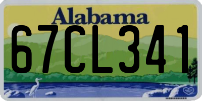 AL license plate 67CL341