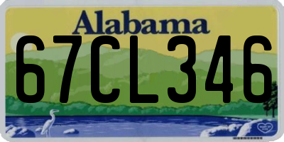AL license plate 67CL346