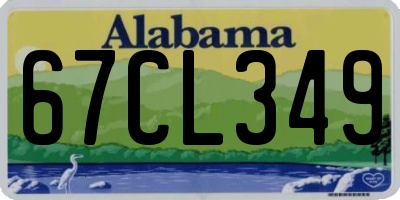 AL license plate 67CL349