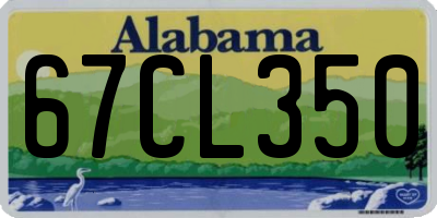 AL license plate 67CL350