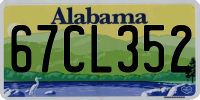 AL license plate 67CL352