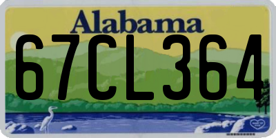 AL license plate 67CL364