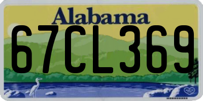 AL license plate 67CL369